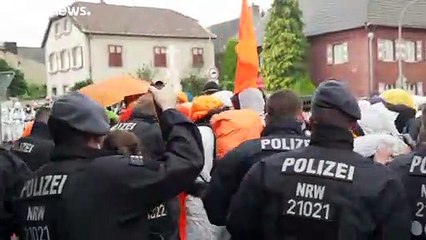 Német környezetvédelmi aktivisták blokád alá vontak egy lignitbányát