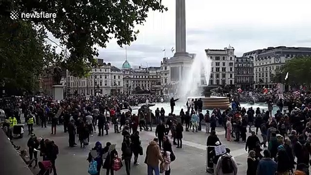 Thousands march through central London demanding end to lockdown