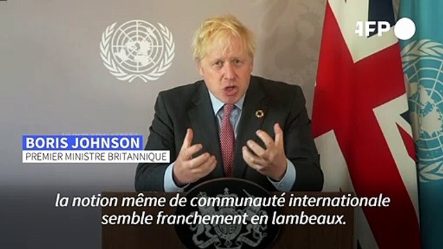 Devant l'ONU, Boris Johnson appelle à l'unité face aux pandémies