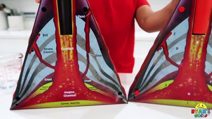 Volcano science experiment for Kids to do at home with Vinegar and Baking Soda!!!