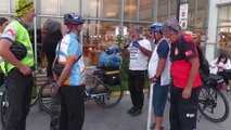 Yetimlere farkındalık için bisikletle Malatya'dan yola çıkan İHH gönüllüsü Afyonkarahisar'a geldi