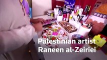 Face paint masks for Palestinian kids