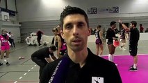 le coach André Sa après la défaite d'Istres Provence Volley contre Paris St Cloud