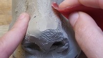 How this artist sculpts realistic noses out of clay