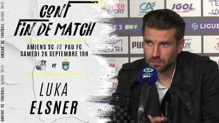 Conférence  fin de match ASC - Pau FC : Luka Elsner