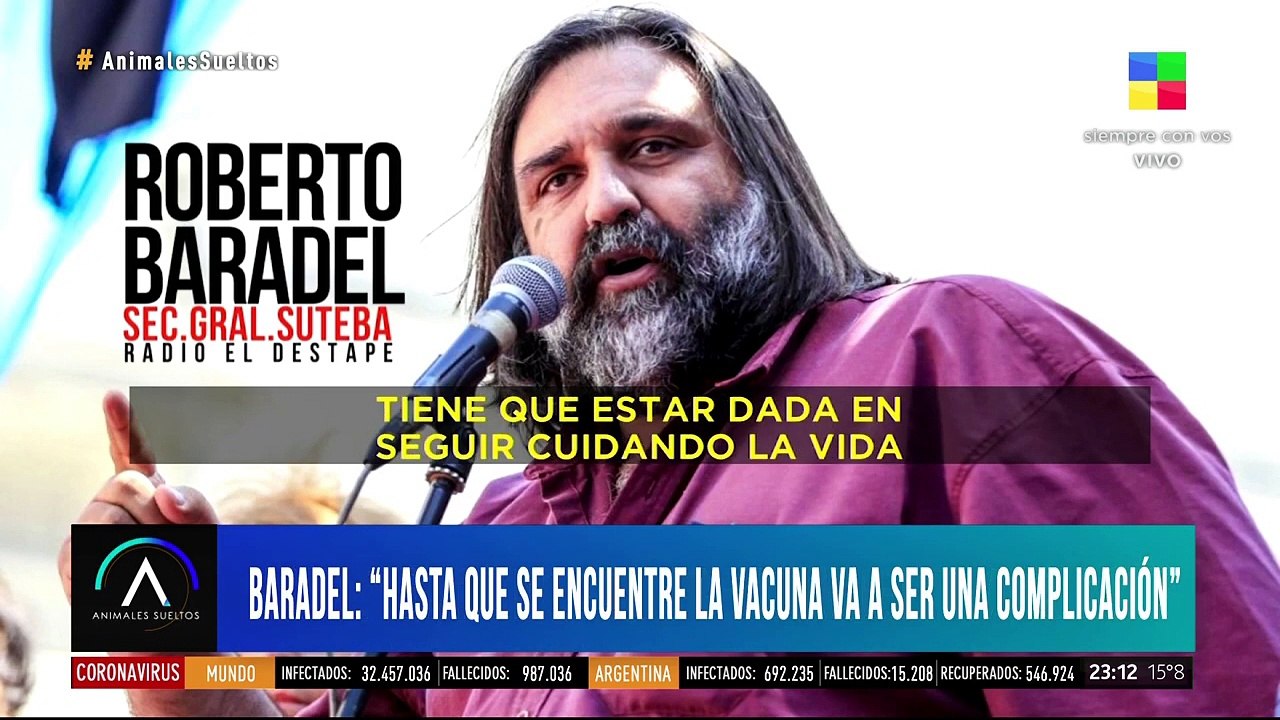 Baradel descartó la vuelta a clases hasta que se encuentre la vacuna