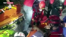Bursa'da kestane toplarken uçuruma yuvarlanan kişi kurtarıldı