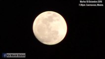OVNI vuela enfrente de la luna, Cuernavaca  Mexico