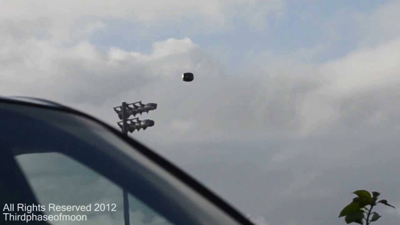 UFO Sightings Metallic UFO Enhanced Stills! Incredible Flying Saucer or CIA Military Drone_