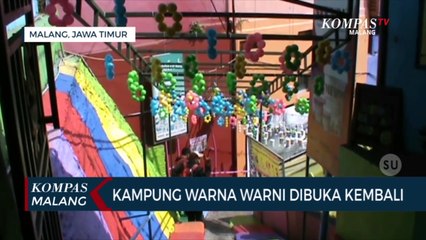 Enam Bulan Tutup, Kampung Warna Warni Kembali Dibuka