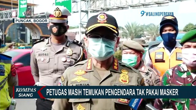 Operasi Yustisi di Puncak, Pelanggar Protokol Kesehatan Masih Ditemukan