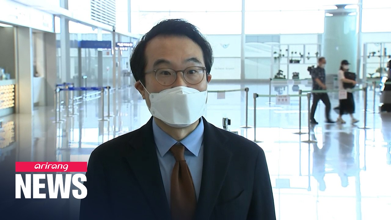 Seoul's top envoy departs for Washington for denuclearization talks