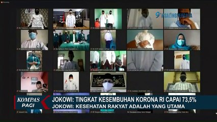 Tingkat Kesembuhan Corona Capai 73,5%, Jokowi: Keselamatan Rakyat yang Utama