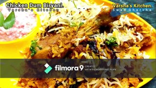चिकन दम बिर्याणी | Homemade Chicken Dum Biryani | Best-Chicken Biryani | Varshas Style