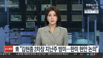 청와대 "김현종 2차장 지난주 방미…한미 현안 논의"