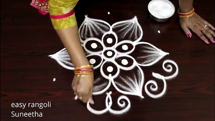 Creative rangoli, designs    ,simple n cute, kolam muggulu  ,  Latest easy patterns