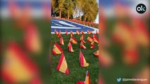 El parque Roma de Madrid con 53.000 banderas de España