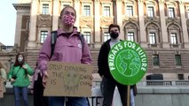 Climate change protests resume around in the world