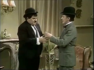 Ronnie Barker and Roy Castle as Laurel and Hardy - Another Fine Mess.  Avis Bunnage • Pauline Devaney