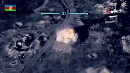 İşte ilk görüntü: Ermeni hedefleri böyle vuruldu