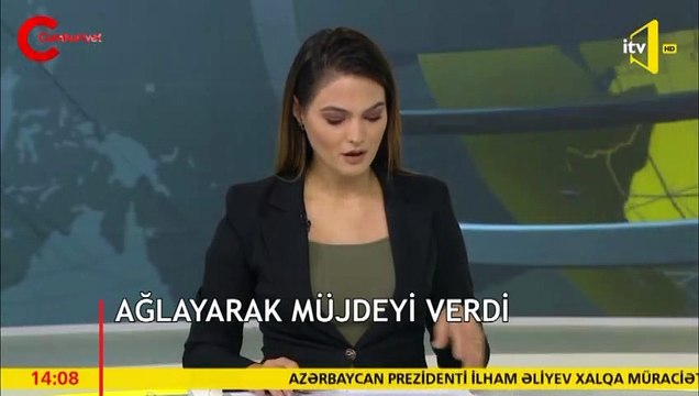 Azerbaycanlı spiker, 6 köyün kurtarıldığını ağlayarak müjdeledi