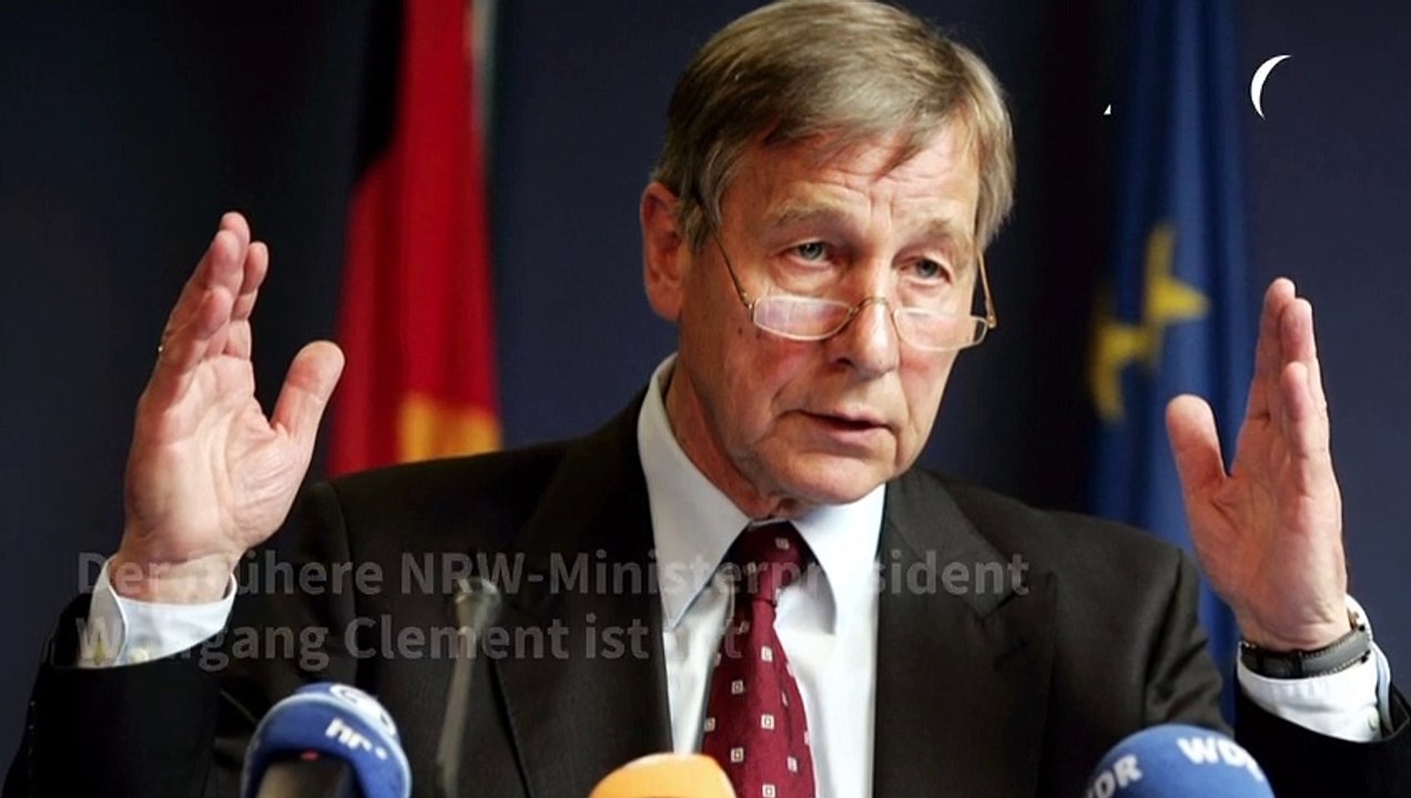 Ministerpräsident und Superminister: Wolfgang Clement ist tot