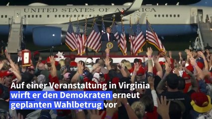 Trump wirft Demokraten erneut Wahlbetrug vor