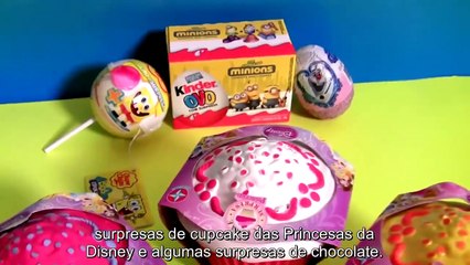 Download Video: ToysBR DISNEY DOLLS CUPCAKE SURPRISE - Princesas Bela, Branca de Neve e Cinderela Bonecas Estrela