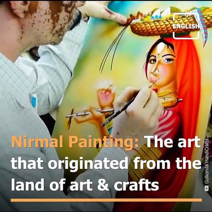 Bringing back the memories of Nirmal paintings, an art form that is slowly fading out