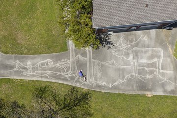 لوحة مرسومة بالمياه