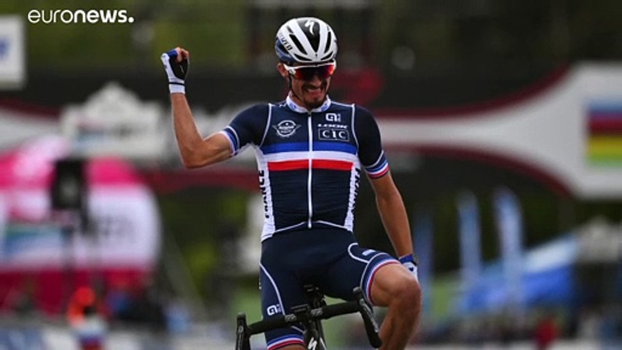 Le Français Julian Alaphilippe devient champion du monde de cyclisme