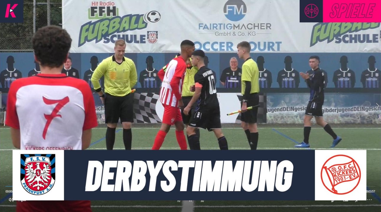 Spitzenspiel und Derbystimmung in Frankfurt | FSV Frankfurt U16 - Offenbacher Kickers U17 (4. Spieltag, B-Junioren-Hessenliga)