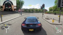 Aston Martin V12 Vantage S - Forza Horizon 4 | Logitech g29 gameplay (Steering Wheel Paddle Shifter)