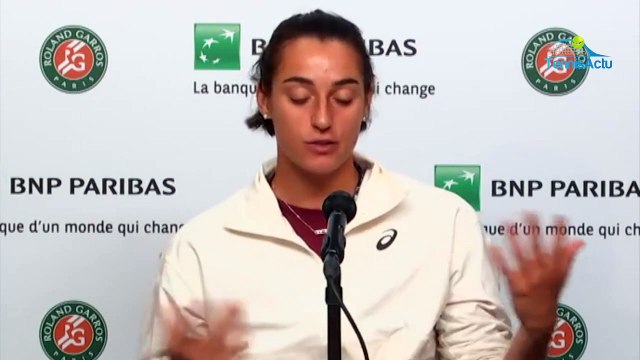 Roland-Garros 2020 - Caroline Garcia : Je dirais que sur le central il fait simplement froid, pas très froid, il fait simplement froid