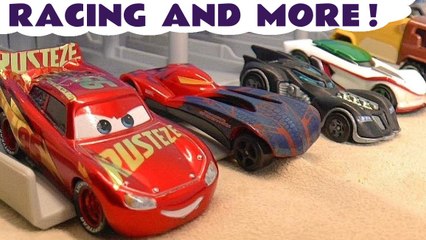 Download Video: Hot Wheels Racing and More with Disney Cars 3 Lightning McQueen versus Marvel Avengers and DC Comics Batman with the Funny Funlings in these Full Episodes English Toy Story Funling Races for Kids