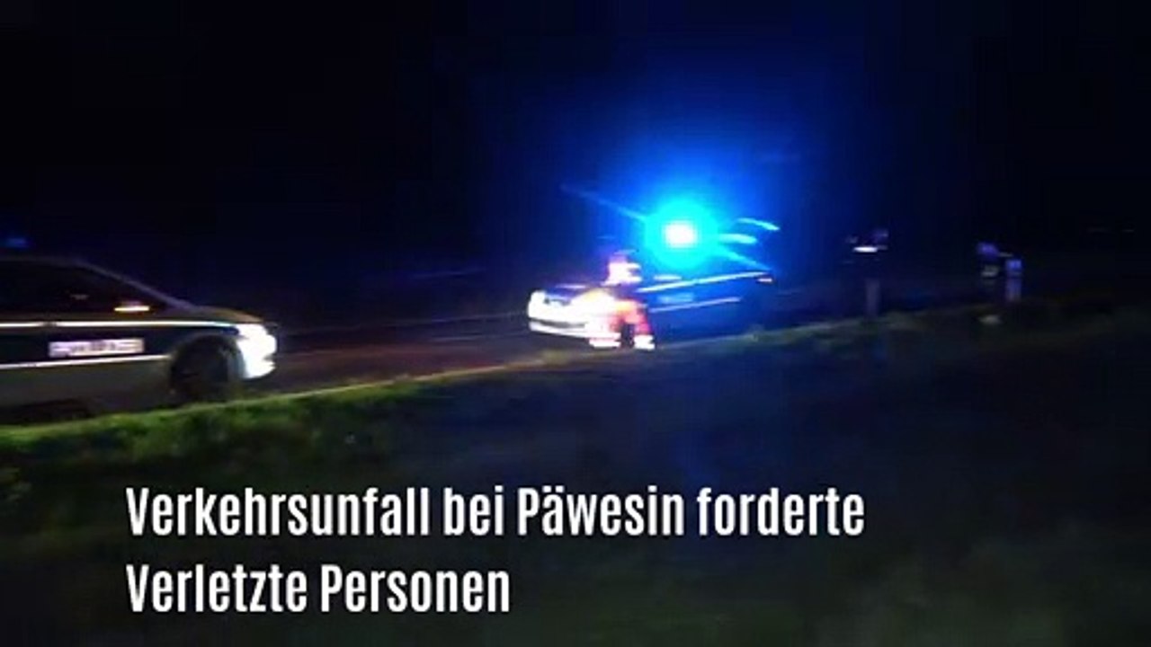 Brandenburg, Auto überschlägt sich in der Gem. Päwesin