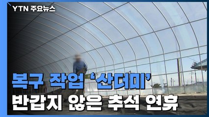 수해 복구 작업 '산더미'..."추석 연휴가 반갑지 않아요" / YTN