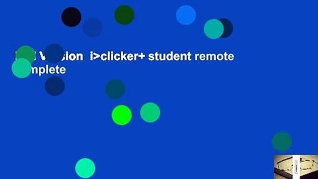 Full Version i>clicker+ student remote Complete