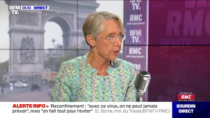 Élisabeth Borne: "Le télétravail est très recommandé, surtout dans les zones où le virus circule activement"