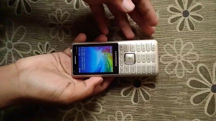 Best Indian karban K111 Mobile Feature Phone Unique Phone Selfie and back Digital Dual Camera Big Screen and big Battery