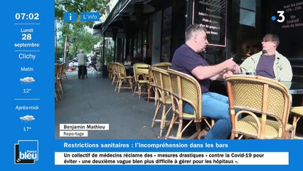 La matinale de France Bleu Paris du 28/09/2020