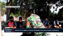 Anggota TNI Beri Layanan Internet Keliling Desa Terpencil
