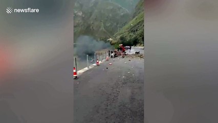 Three people killed after helicopter crashes in Sichuan, China