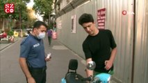 Maskesiz motosiklet sürücüsü: Motosiklette sürekli yüzüme vuruyor