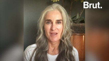 Meet gray-haired model Caroline Labouchere