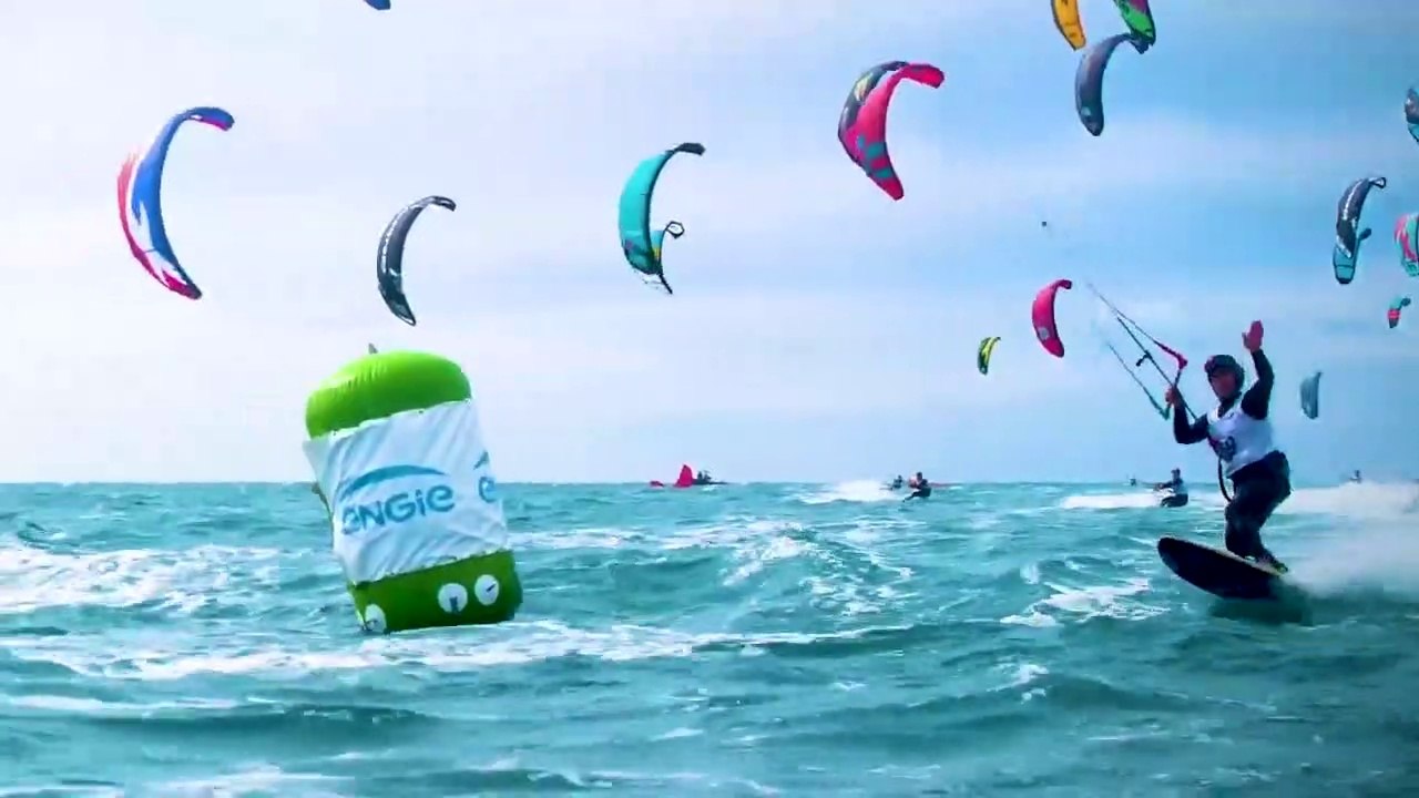 ENGIE Kite Tour 2020 : ENGIE Kite Tour  Fin d’une étape à 100 à l’heure à La Grande Motte