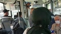 Bursa’da otobüs şoförü ile yolcu arasındaki mesafe tartışması kameralara yansıdı