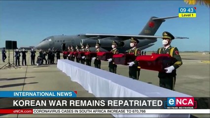 Korean War remains repatriated