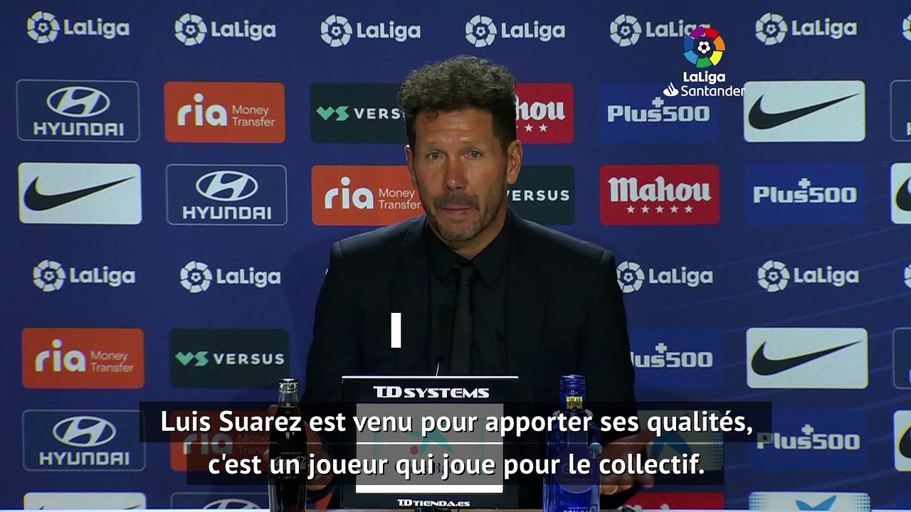Diego Simeone juge la première de Luis Suarez avec l'Atlético de Madrid