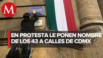 Cambian el nombre de las calles del centro de la CdMx por nombres de normalistas